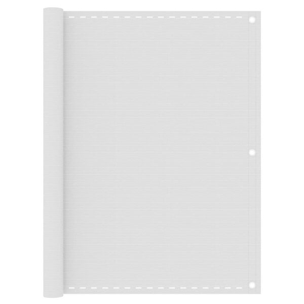 vidaXL altanafsk&aelig;rmning 120x400 cm HDPE hvid