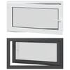vidaXL Kip & Drej K&aelig;lder Vinduet RISOR 110 x 60 cm PVC og glas