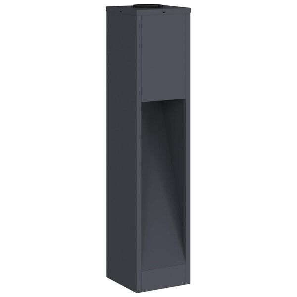 vidaXL Solar Led Sti Lys 2 pcs Antracit Koldvalset St&aring;l