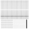 vidaXL Hegn med post Gr&aring; 1,4 x 50 m St&aring;l og PVC