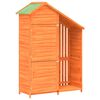 vidaXL redskabsskur til haven 120x53,5x170 cm massivt fyrretr&aelig; brun