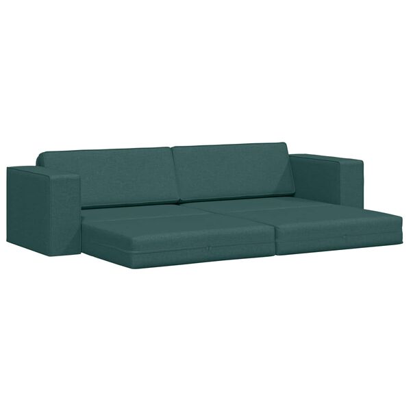 vidaXL Sovesofa 200cm M&oslash;rkegr&oslash;n Stof