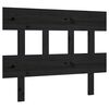 vidaXL sengeg&aelig;rde 103,5x3x81 cm massivt fyrretr&aelig; sort