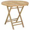 vidaXL Havem&oslash;bel Bord Naturfarvet 80 x 70 cm Bambus