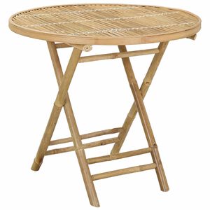 vidaXL Havem&oslash;bel Bord Naturfarvet 80 x 70 cm Bambus