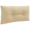 vidaXL Rygpude PUTTEN 100% polyester Beige 70 x 40 x 10 cm