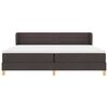 vidaXL Box spring seng med madras M&oslash;rk Brun 200 x 200 cm Stof
