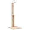 vidaXL Udend&oslash;rs bruser Naturfarvet 75 x 76 x 217 cm Massivt fyrretr&aelig;
