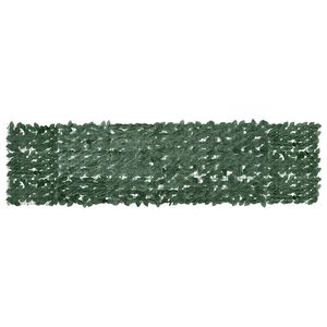vidaXL altanafsk&aelig;rmning 300x75 cm m&oslash;rkegr&oslash;nne blade