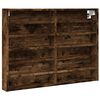 vidaXL vitrineskab 80x8,5x58 cm konstrueret tr&aelig; r&oslash;get egetr&aelig;sfarve
