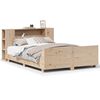 vidaXL sengeramme uden madras 150x200 cm massivt fyrretr&aelig;