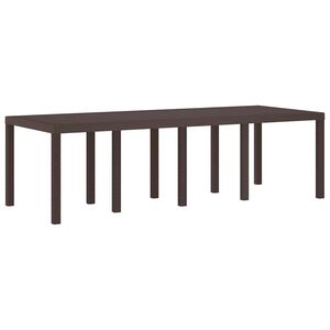 vidaXL Havem&oslash;bel Bord Brun 250 x 100 x 73 cm polyrattan