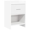 vidaXL Sengeborde Hvid 40 x 30 x 60 cm Konstrueret tr&aelig;