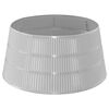 vidaXL Juleskirt Kegleformet S&oslash;lv &Oslash; 56 x 25,5 cm Plastik