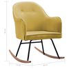 vidaXL gyngestol fløjl sennepsgul