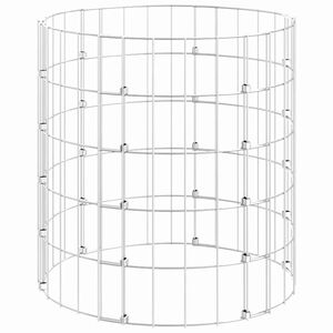 vidaXL kompostbeholder &Oslash;50x50 cm galvaniseret st&aring;l