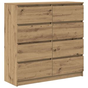 vidaXL sk&aelig;nk 100x35x99 cm konstrueret tr&aelig; kunsteg