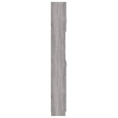 vidaXL badeværelsesskab 32x25,5x190 cm konstrueret træ grå sonoma-eg