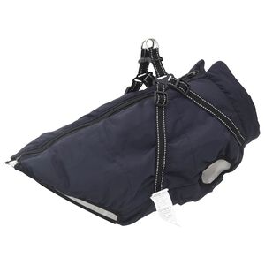 vidaXL Hundejakke M&oslash;rkebl&aring; L48 Fleece og polyester