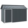 vidaXL Fuglebur Antracit 215 x 112 x 141 cm Galvaniseret st&aring;l