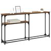 vidaXL Konsolbord Gammelt tr&aelig; 145x22.5x75cm Konstrueret tr&aelig;
