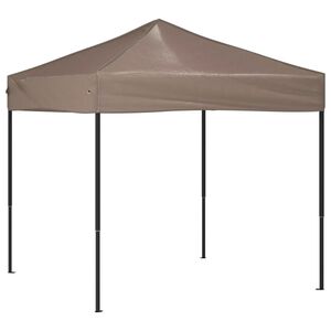 vidaXL foldbart festtelt 2x2 m gr&aring;brun