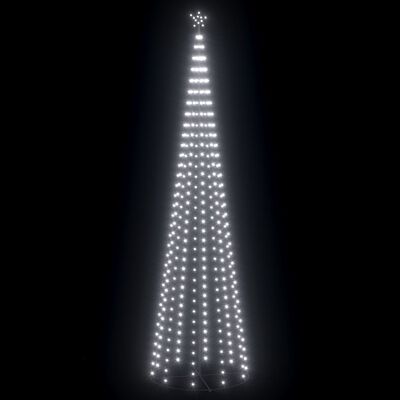 vidaXL lysende juletræ 160x500 cm 752 LED'er koldt hvidt lys