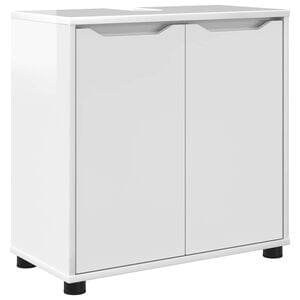 vidaXL Badev&aelig;relse vaskeskab H&oslash;j gloss hvid 60 x 30 x 60 cm