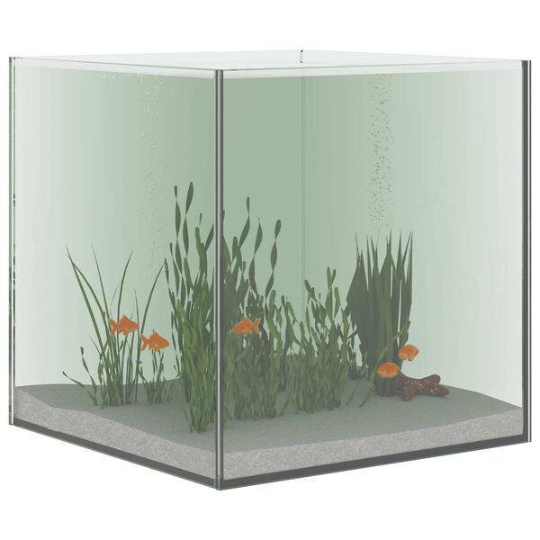 vidaXL Akvarium med opbevaring Transparent 30 x 30 x 30 cm Glas