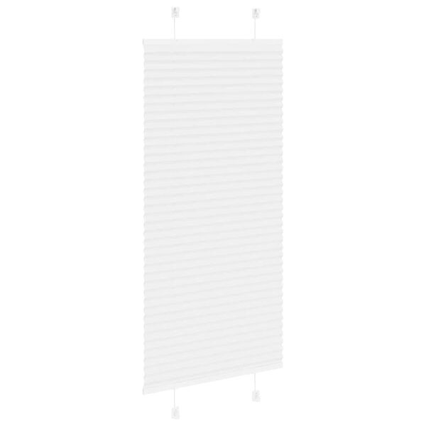 vidaXL Pliss&eacute;gardin Hvid 55x100 cm Stofbredde 54,4 cm Polyester