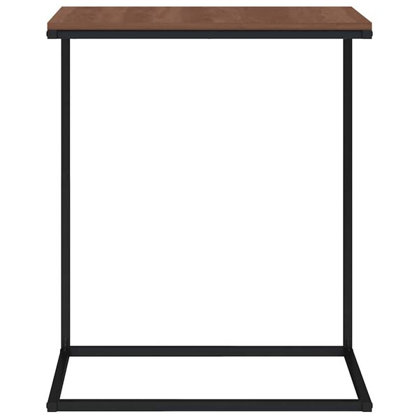 vidaXL sidebord 55x35x66 cm konstrueret tr&aelig; sort