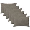 vidaXL Pudebetr&aelig;k 6 pcs HEERLEN Lysegr&aring; 40 x 60 cm Fl&oslash;jl