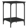 vidaXL sofabord 40x40x55 cm konstrueret tr&aelig; sort