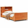 vidaXL sengeramme uden madras 100x200 cm massivt fyrretr&aelig; gyldenbrun