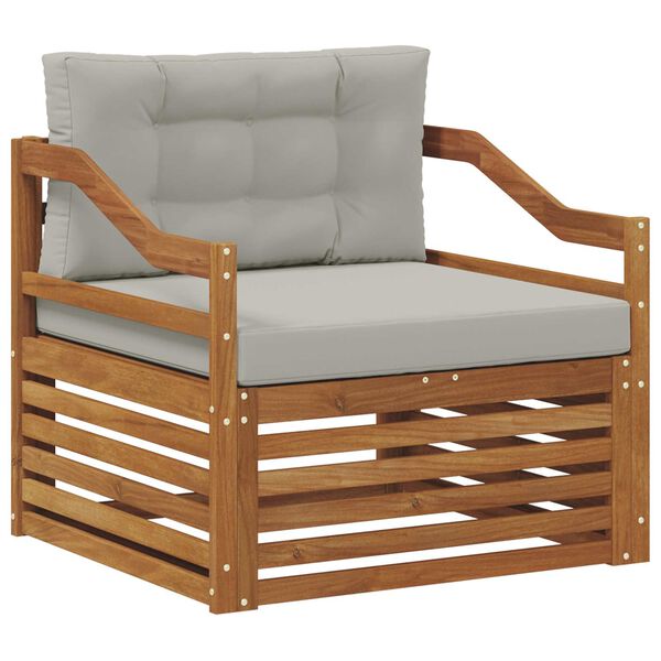 vidaXL Udend&oslash;rs sofagruppe Massivt Akacietr&aelig; Naturfarvet