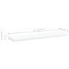 vidaXL boghylder 8 stk. 40x10x1,5 cm konstrueret træ hvid