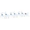 vidaXL LED Rensdyr 7 stk. S&oslash;lv 43 x 18 x 66 cm Stof
