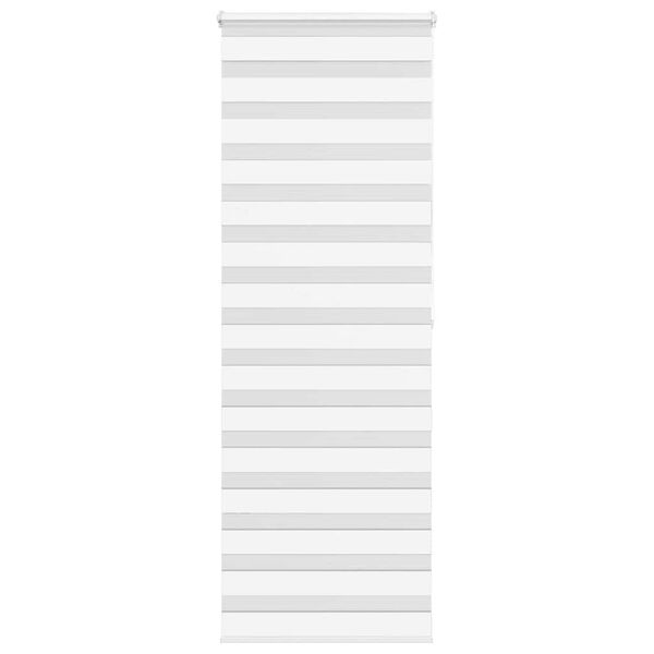 vidaXL zebragardin hvid 80x200 cm stofbredde 75,9 cm polyester