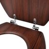 vidaXL toiletsæde MDF låg enkelt design brun