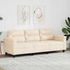 vidaXL 3-personers sofa 180 cm mikrofiberstof beige