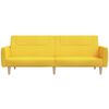 vidaXL 2-personers sovesofa stof gul