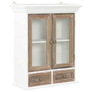 vidaXL v&aelig;gskab 49x22x59 cm konstrueret tr&aelig; hvid