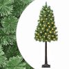vidaXL Kunstigt Hinged Juletr&aelig; 120 cm 150 LED'er Varm hvid