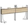 vidaXL Opbevaringshovedgavl med Opladningsstation Sonoma-eg 98 cm