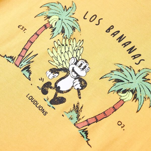 T-shirt til børn str. 140 lys okkergul