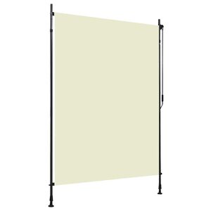 vidaXL udend&oslash;rs rullegardin 150x270 cm cremefarvet