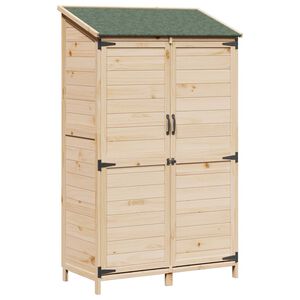 vidaXL Have Skur Naturfarvet 106,5 x 56 x 176 cm Massivt Fyrretr&aelig;