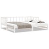 vidaXL daybed med udtr&aelig;k 90x190 cm massivt fyrretr&aelig; hvid