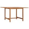 vidaXL havebord 110x110x75 cm massivt teaktr&aelig;