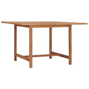 vidaXL havebord 110x110x75 cm massivt teaktr&aelig;
